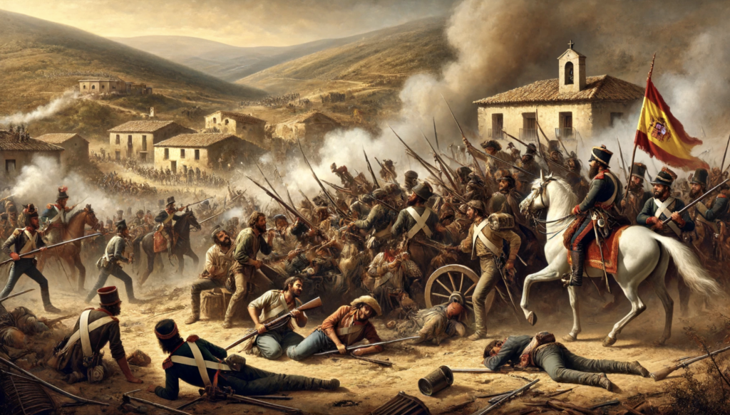 Imagen que representa la guerra de independencia española contra los franceses