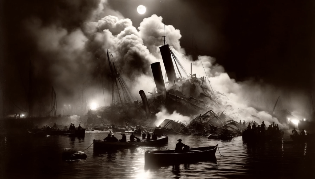 Imagen que representa el acorazado americano USS Maine