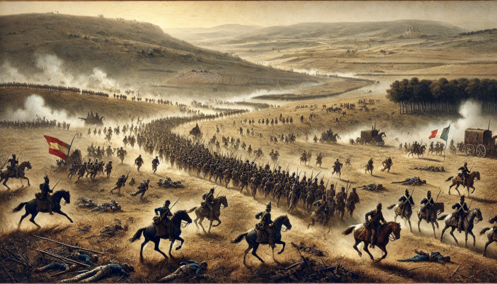 imagen que representa la batalla de bailen en la guerra de independencia española